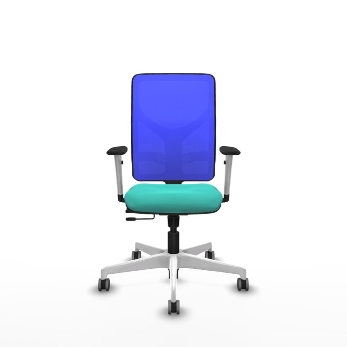 PIQUERAS Y CRESPO Silla de oficina Motilla Sincro/Traslack Turquesa y Azul