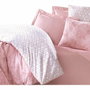 Aucune Juego de cama Rosa 100% Algodón con funda nórdica y 2 fundas de almohada