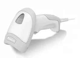 Newland HR32 Marlin - Lector de códigos de barras portátil 1D/2D CMOS con cable, Blanco - Soporta Code 128, EAN-13, UPC, QR Code, PDF417