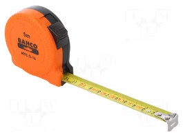 BAHCO Flexómetro de 5 m con cinta de 25 mm