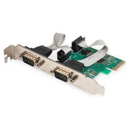 Digitus DA-70154 Tarjeta Serial PCI Express de 2 Puertos, Interna, IC Blech OXPCIe952