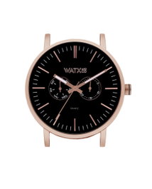 Watxandco WXCA2745 Reloj Unisex con Caja de Metal Rosa