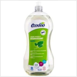 ECODOO Lavavajillas Desengrasante Menta 1L Biodegradable Vinagre Bio