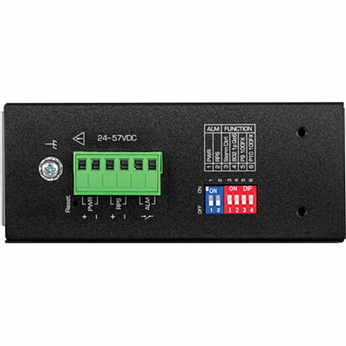 Trendnet TI-PG102i Switch Industrial Gestionado L2 Gigabit PoE+ Negro