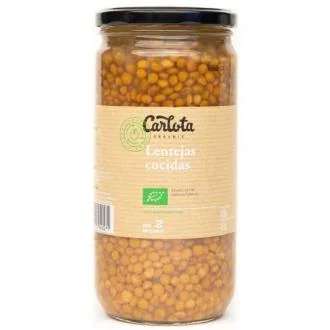 CARLOTA ORGANIC Lentejas Cocidas 720Gr. Eco Sin Gluten Sin Alérgenos