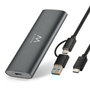 Ewent EW7061 Carcasa para SSD M.2 NVMe y SATA Gris Oscuro