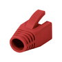 LogiLink Pack de 50 Protectores Modulares para Conector RJ45 de 8mm, Rojo