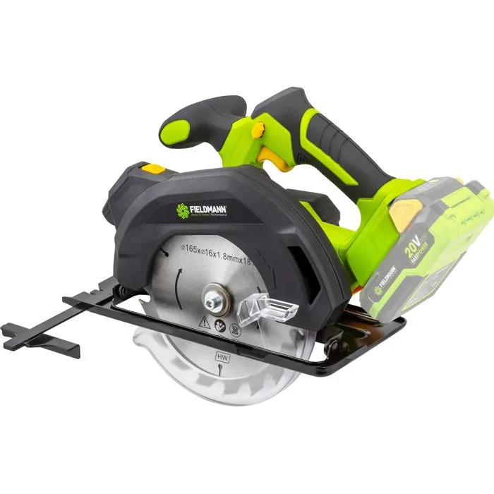 Fieldmann Sierra Circular Inalámbrica 20V 165 mm FIE8590669303878 Guía Láser Batería y Cargador No Incluidos