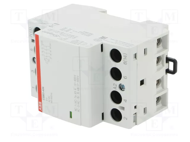 ABB ESB 63A Contactor 4-polar 12VAC/12VDC ABB ESB 63A Contactor 4-polar 12VAC/12VDC