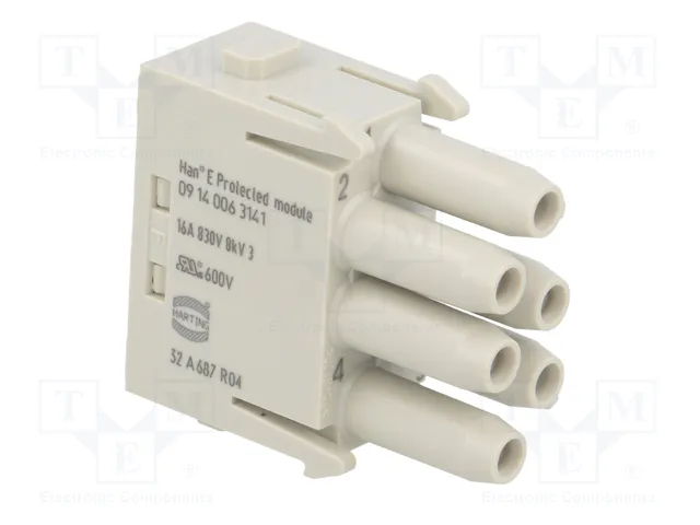 HARTING Han-Modular® Módulo Hembra HDC 6 PIN