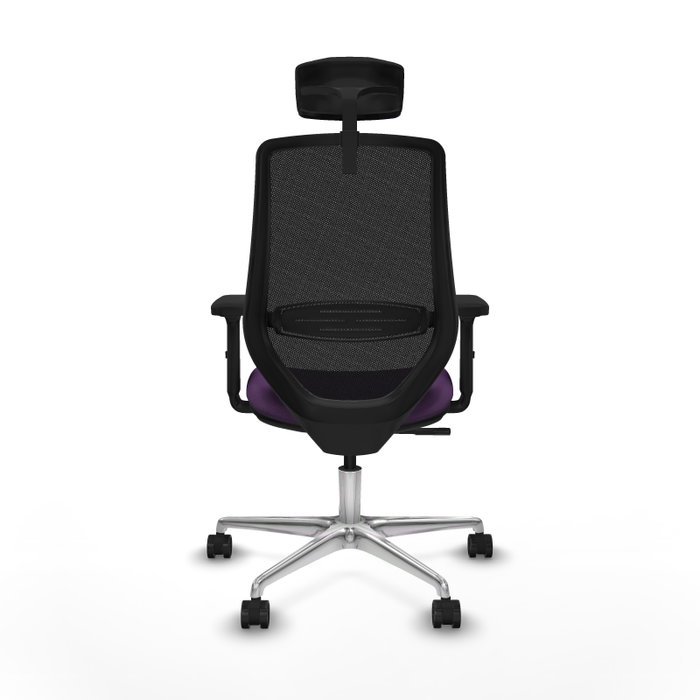PIQUERAS Y CRESPO Silla de oficina Mardos con mecanismo Sincro, Morado y Negro