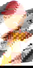 Alessi AGJ01 9 Elisabetto Figura de Porcelana Decoración Natividad con Decoración Hecha a Mano 9 cm