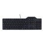 Dell KB813 - Teclado profesional con lector de tarjetas Smartcard USB, distribución QWERTY Español, color negro, para entornos corporativos y seguridad