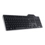 Dell KB813 - Teclado profesional con lector de tarjetas Smartcard USB, distribución QWERTY Español, color negro, para entornos corporativos y seguridad