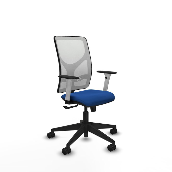 PIQUERAS Y CRESPO Silla de oficina Motilla con mecanismo Sincro, Azul y Blanco PIQUERAS Y CRESPO Silla de oficina Motilla con mecanismo Sincro, Azul y Blanco