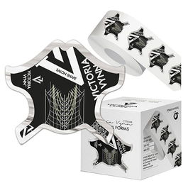 Victoria Vynn Formas para Uñas Negras Salon Nail Forms 400 Unidades