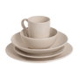 Ixia Plato de Postre Crema Stoneware Cocina 20 x 20 cm
