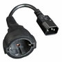 Gembird Cable de alimentación Schuko a C14 negro 0,15 m PC-SFC14M-01