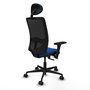 PIQUERAS Y CRESPO Silla de oficina Zulema Azul y Negro