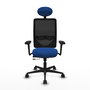 PIQUERAS Y CRESPO Silla de oficina Zulema Azul y Negro