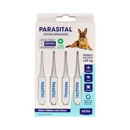 Zotal Parasital Pipetas Perro Grande Blister 4x5 mL para el tratamiento y prevención de parásitos externos