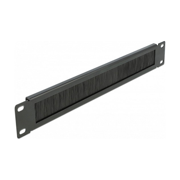 DeLOCK Tira de Cepillo de Manejo de Cables 19″ 1U Negro DeLOCK Tira de Cepillo de Manejo de Cables 19″ 1U Negro