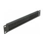 DeLOCK Tira de Cepillo de Manejo de Cables 19″ 1U Negro