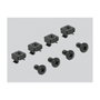 DeLOCK Tira de Cepillo de Manejo de Cables 19″ 1U Negro