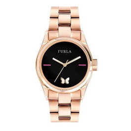 Furla R4253101537 Reloj Analógico para Mujer en Rosado