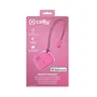 Celly SMARTFINDERPK Rastreador GPS Localizador para Objetos con Cuerda Nylon, Compatible con App Apple 'Find My' (Find My iPhone), con Alarma y Altavoz, Color Rosa