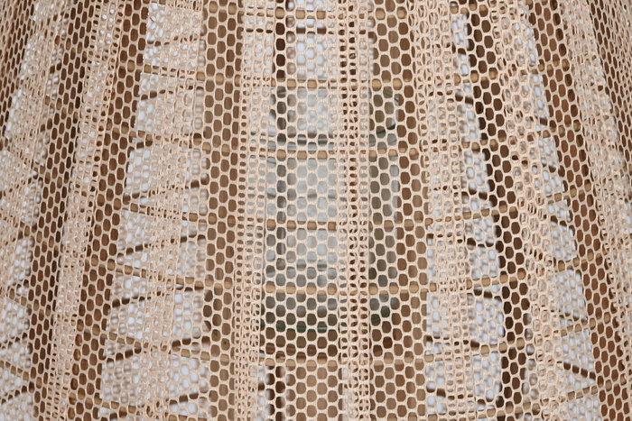 DKD Home Decor Portavelas de Madera, Lino y Cristal Marrón