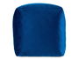 Giftdecor Puff Cuadrado Terciopelo Azul 30x30 cm (Set de 4)