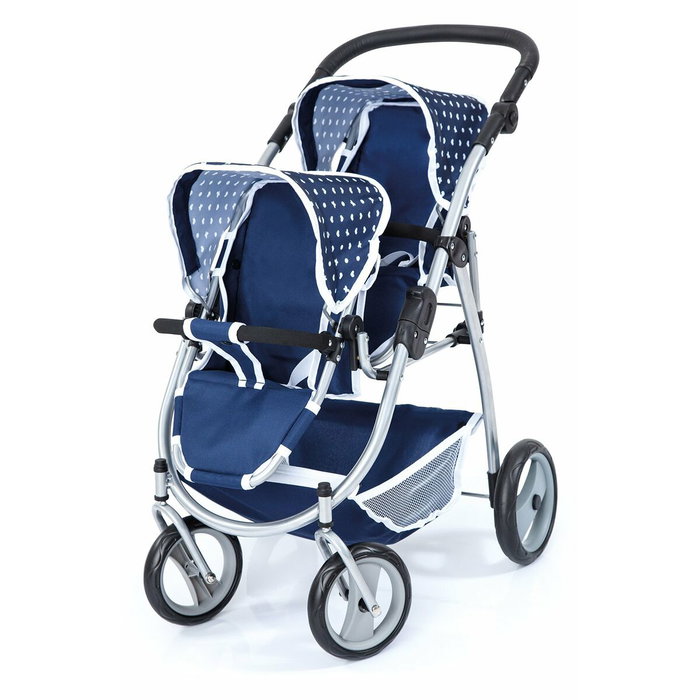 Reig Coche de muñecas Gemelos Twin Tandem (Blue)