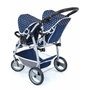 Reig Coche de muñecas Gemelos Twin Tandem (Blue)