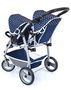 Reig Coche de Muñecas Gemelos Twin Tandem (Blue) 73x63x46 cm