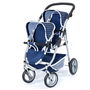 Reig Coche de Muñecas Gemelos Twin Tandem (Blue) 73x63x46 cm