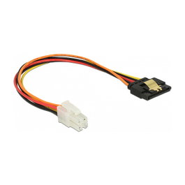 DeLOCK 85519 Cable de alimentación P4 de 4 pines a SATA de 15 pines