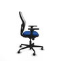PIQUERAS Y CRESPO Silla de oficina Jorquera con Mecanismo Sincro, Azul y Blanco