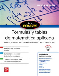 MC GRAW HILL INTERAMERICANA Schaum Formulas y Tablas de Matemática Aplicada (5ª Ed)
