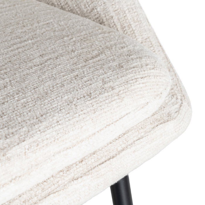 Taburete Crema Tejido-Metal Contract 53 X 48 X 100 cm (Set de 2)