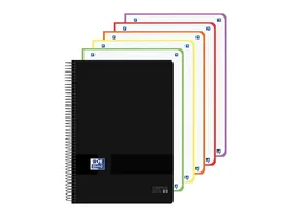 Oxford Europeanbook 10 Cuaderno Espiral DIN A4+ 120 Hojas Negro