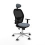 PIQUERAS Y CRESPO Silla de oficina Jorquera Gris y Negro