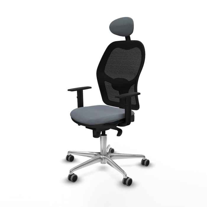 PIQUERAS Y CRESPO Silla de oficina Jorquera Gris y Negro
