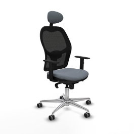 PIQUERAS Y CRESPO Silla de oficina Jorquera Gris y Negro