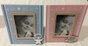 DKD Home Decor Set de 2 Marcos de Fotos ASTRO DOG Rosa Palo y Azul Celeste