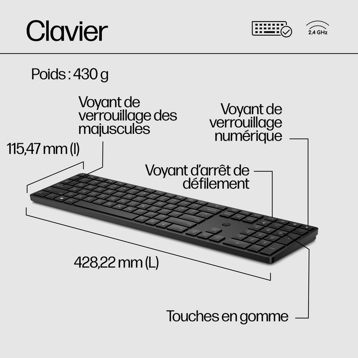 HP 650 Kit Teclado y Ratón Inalámbrico - Diseño Responsable con Materiales Reciclados, Resistente a Desinfección HP 650 Kit Teclado y Ratón Inalámbrico - Diseño Responsable con Materiales Reciclados, Resistente a Desinfección