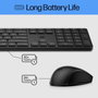HP 650 Kit Teclado y Ratón Inalámbrico - Diseño Responsable con Materiales Reciclados, Resistente a Desinfección