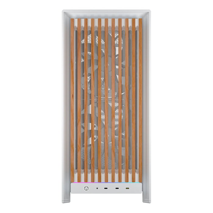Corsair FRAME 5000D WOOD RS Midi Tower Nuez, Blanco