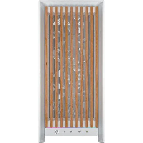 Corsair FRAME 5000D WOOD RS Midi Tower Nuez, Blanco