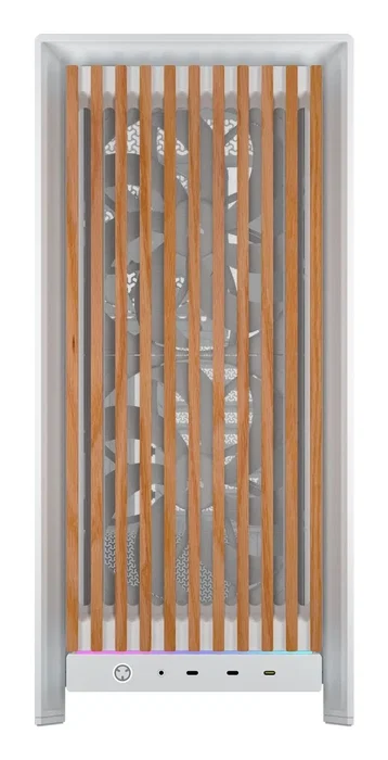 Corsair FRAME 5000D WOOD RS Midi Tower Nuez, Blanco